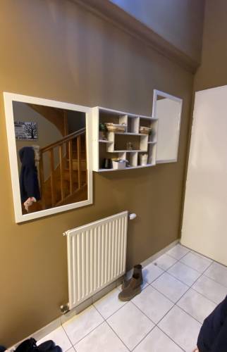 Couloir avant rénovation dans une maison à Bruz