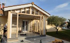 extension ossature bois à Voiron