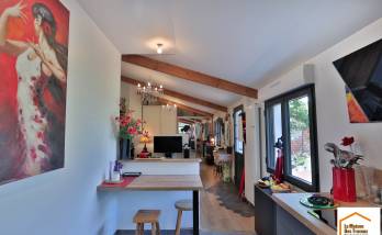 Rénovation ancien corps de ferme pour résidence secondaire - étape salon et chambres - à Pleyben - 29190 -