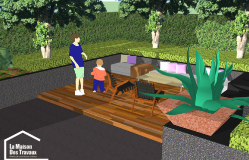 Plan 3D de l'aménagement