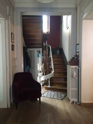 Maison avant rénovation des murs et de l'escalier - Nantes 44