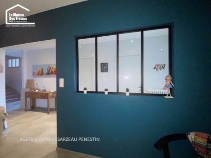 La Maison Des Travaux Vannes-Sarzeau-Pénestin verrière dans salon
