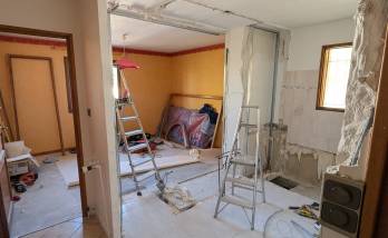rénovation en cours d'une maison