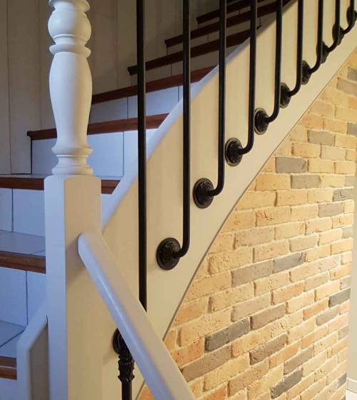 Escalier et mur de parement - Auxerre (89).