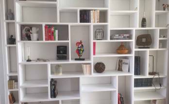 Mur décoratif bibliothèque sur mesure