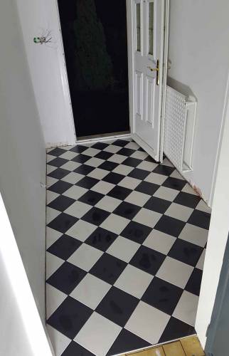 carrelage grés cérame noir et blanc Amiens