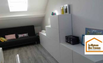 Aménagement de combles - salle de jeux traversante (91)