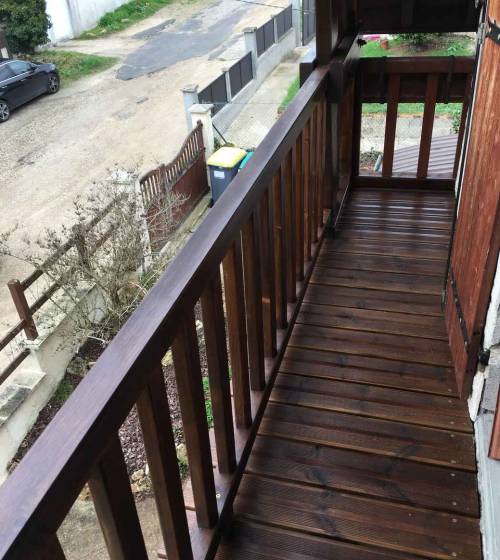 Rénovation de balcon en bois à Yerres (91330)