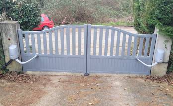 Installation d'un portail battant en aluminium - Soignolles-en-Brie 77111