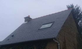 Couverture après rénovation à Pleugueneuc