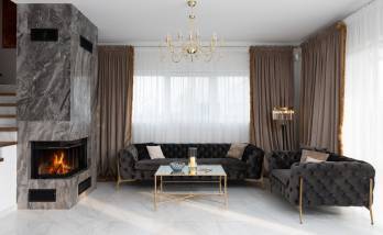 Pose d'une cheminée contemporaine près de Morlaix (29) photo d'illustration