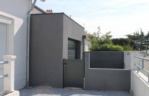 Construction d'une extension pour un garage à Bouguenais (44)