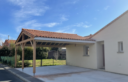 Création d'un carport à Bouguenais