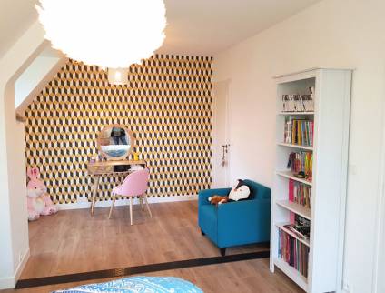 Pose papier peint chambre Beaune