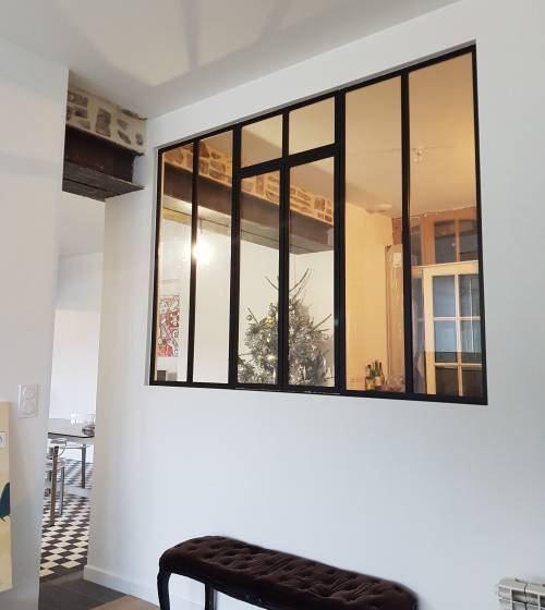 Verrière Passe-plat entre la cuisine et le salon