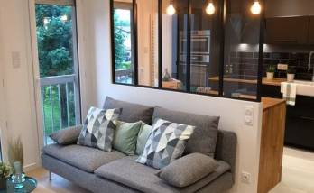 Rénovation cuisine avec verrière