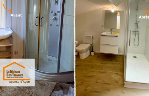 Avant/après bluffant : découvrez comment une petite salle de bain vieillissante s’est transformée en un espace moderne, lumineux et fonctionnel.