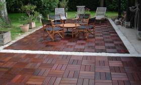 Installation d’une terrasse en teck à Cabestany (66330)