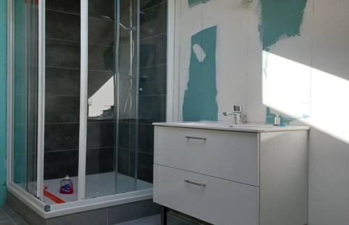 La salle de douche