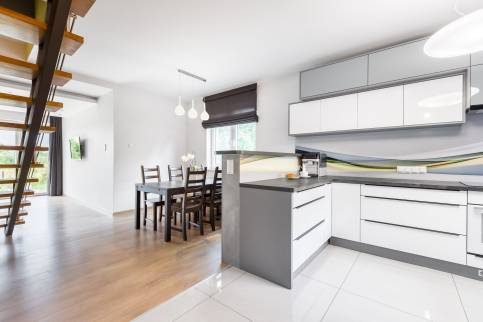 Cuisine carrelage blanc