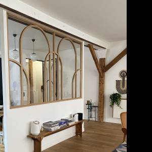 Aménagement salon loft