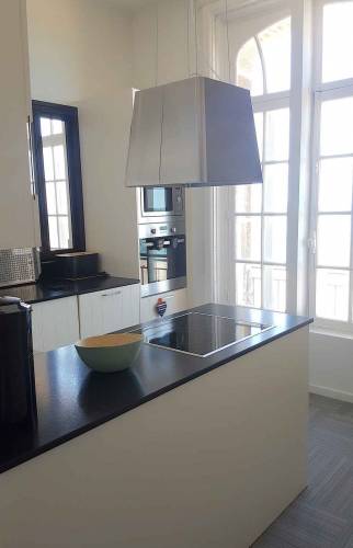 Espace cuisine - Rénovation appartement à Saint-Enogat