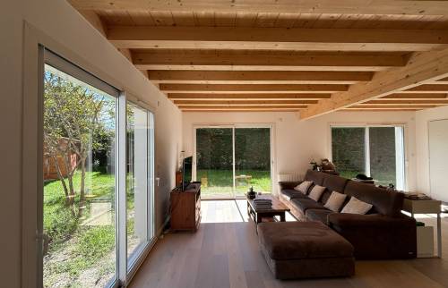 Agrandissement bois pièce de vie