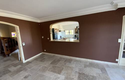 cuisine semi ouverte + peinture