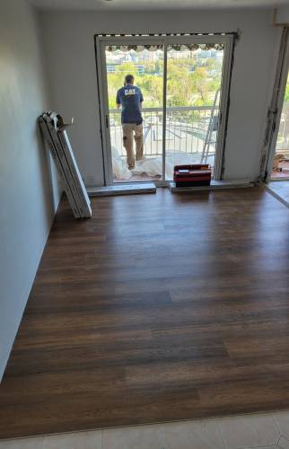 Sol avec nouveau revêtement