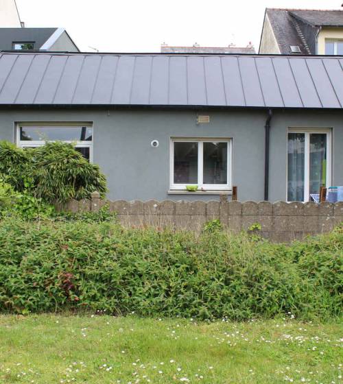 Après la rénovation d'un mur en moellons à Sotteville les Rouen (76)