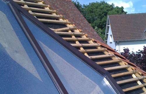 Détail de la toiture