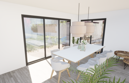 Extension de maison pour créer un salon séjour spacieux à Vertou