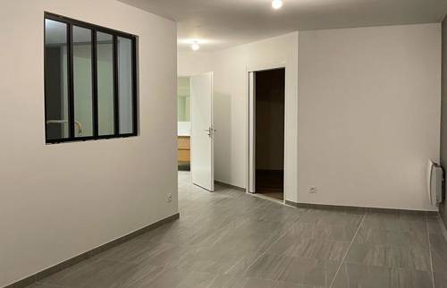 Carrelage grand format effet pierre