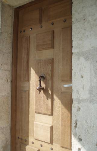 Porte d'entrée bois massifsur mesure à CHAMBON SUR CISSE (41)