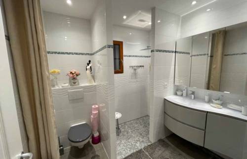 La salle de bain de l'extension de la maison