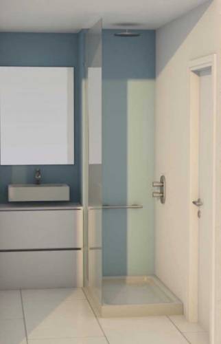 Maquette 3D détail de la douche