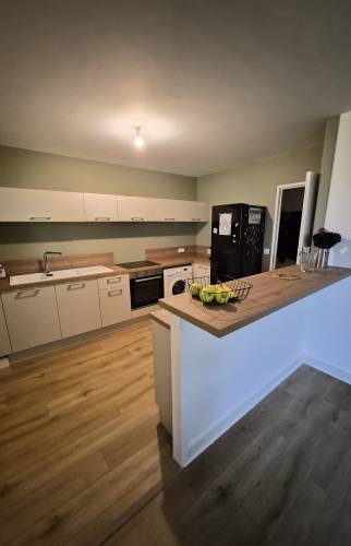 Vue sur l'ensemble de la cuisine