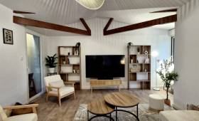 Décoration de la pièce de vie commune de l'espace coliving - Montauban 82000