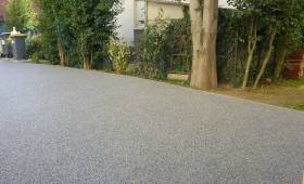 Terrasse en granulat de marbre à Jullouville (50610).