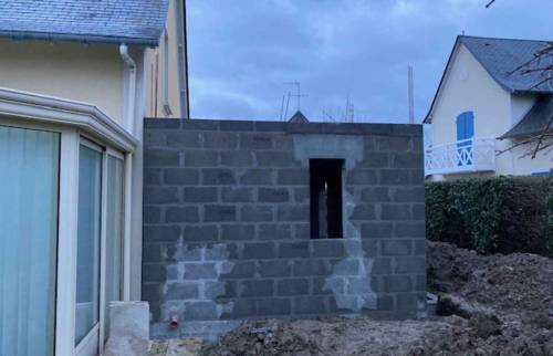 Réalisation d'une extension de maison à Deauville