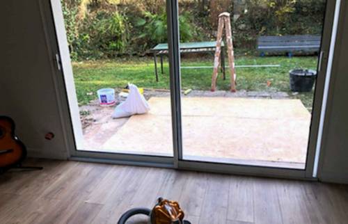 Baie vitrée Alu double vitrage