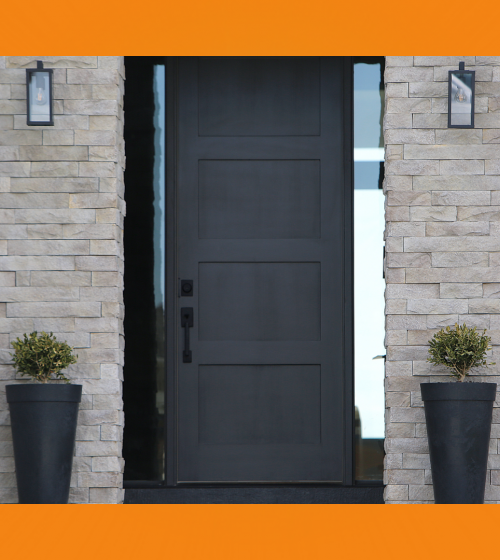 🔐 Nouvelle porte d’entrée posée à Villeneuve-sur-Lot par Sandrine Ferin – sécurité renforcée et design moderne.
