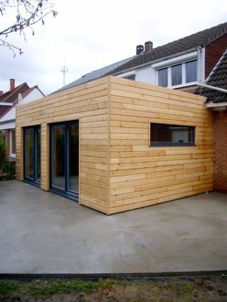 extension de maison ossature bois