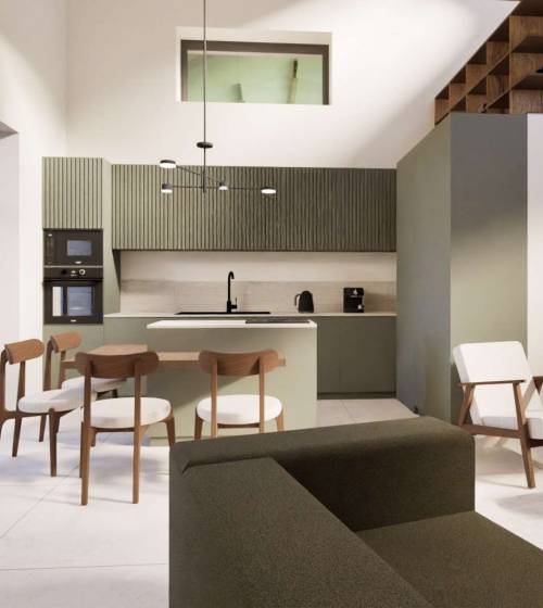 proposition de visuel de l'aménagement de la future cuisine