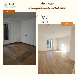 Rénovation énergétique et esthétique d’un bien locatif de 54 m² – architecte Julie SESE