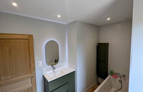 salle de bains en rénovation