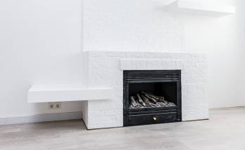 Cheminée dans un salon 