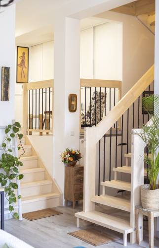 Rénovation d'un escalier terminée