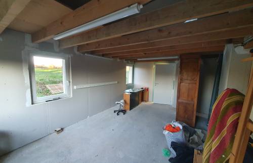 chantier aménagement garage