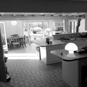 Ouverture de la cuisine sur le salon